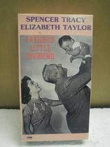 VHS MOVIE- FATHER&#39;S LITTLE DIVIDEND- SPENCER TRACY- ELIZABETH TAYLOR- US... - $3.41