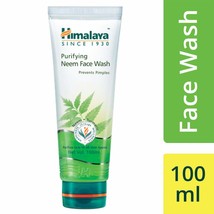Himalaya Herbal Purifying Neem Face Wash,100ml Pack of 2,Soap free,Antibacterial - $25.51