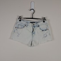 Aeropostale Womens Size 4 Actual 26x2 High Waisted Shorty Acid Wash Jean Shorts - £14.36 GBP