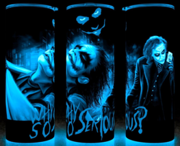 Glow in the Dark Joker Super Villain Why So Serious? Movie Comic Cup Mug... - $22.72