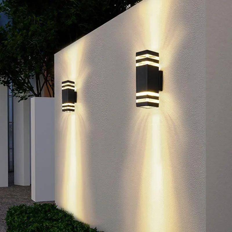 E27 Lights Lighting Outdoor Wall Light Waterproof Up Down Aluminum Garden Light - £39.63 GBP