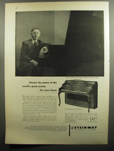 1952 Steinway Piano Advertisement - Photo of Artur Rubinstein by Adrian Siegel - £14.58 GBP