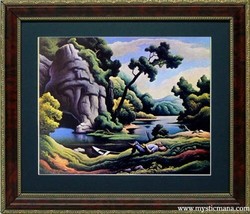 Thomas Hart Benton Cave Spring Art Print Highest Quality Framed Display - £50.24 GBP