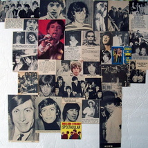 Mick Jagger ~ 45 Color And B&amp;W Vintage Clippings, Rolling Stones, From 1964-1984 - £5.89 GBP