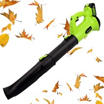 Yougfin Cordless Leaf Blower, 320 Mph 21V, 4.0Ah Battery &amp; Charger Included - $109.99