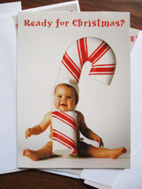 Tom Arma Lot of 6 Photo Christmas Cards Candy Cane Baby Paper Magic Group 1998 - £14.90 GBP