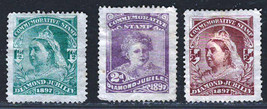 GREAT BRITAIN 1897 Very Fine Mint NG Commemorative Stamps Set &quot; Diamond Jubilee&quot; - £7.00 GBP