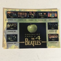 The Beatles Trading Card 1996 John Lennon Paul McCartney Checklists 4 - £1.55 GBP