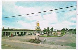 Florida Postcard Leesburg Coronet Motel - £1.74 GBP