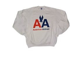 Vintage American Airlines Logo Unisex Crewneck Sweatshirt Jerzees 90s Sz... - $38.00