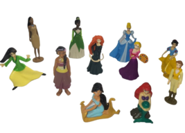 Disney Princess Cake Toppers Figures Toys Lot 11 Cinderella Ariel Jasmine Mulan - £13.23 GBP