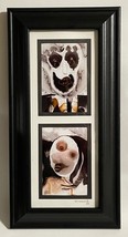 Tonito Original Diptych Painting.Organic otherworldly art.Joker and Wife.FRAMED - £101.11 GBP