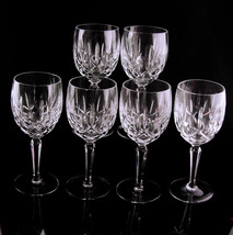 Vintage wedding Goblets - fancy Gorham lead crystal goblet - 6 piece clear Lady  - £153.33 GBP