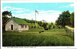 Pennsylvania Postcard Old Camp School House Valley Forge PA (B5) - £3.81 GBP