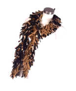 Handmade Fleece Fringe Winter Scarf Animal Print - €10,15 EUR