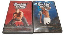 2 Rockin Body Workout DVDs Shaun T 2008 Beachbody Disci Groove Hard-Core Abs - $16.82