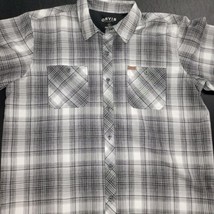 Orvis Mens Short Sleeve Button Down Polyester Shirt XL EUC  - $12.00