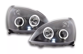 FK LED DRL Halo Anello Projector Headlights Renault Clio B 2 MK2 3/4/5dr 01-04 - £246.79 GBP