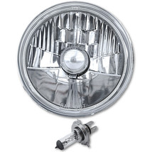 5-3/4&quot; 6V Motorcycle Halogen Headlight Headlamp Crystal Clear Bulb 35/35W 6 Volt - $29.95