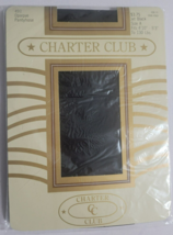 Vintage Charter Club Pantyhose Womens Size A Jet Black Opaque Nylon 1985... - $166.08 MXN