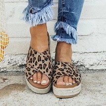 Sexy  Summer Sandals Women Slippers Peep Toe Platform Casual Shoes Woman Beach F - £29.31 GBP