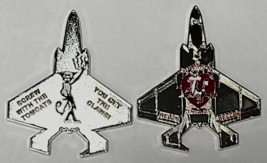 SCREW WITH THE TOMCATS YOU GET THE CLAWES VMFA-311 F-35 2&quot; CHALLENGE COIN - $39.99