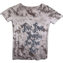 Juicy Couture &quot;Love&quot; Glittery Print T-Shirt Women&#39;s Small S Pink - £7.90 GBP