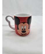 Disney Mug Mickey Mouse 3D Face Ceramic Red Coffee Cup Mickey Icon Head ... - £15.74 GBP