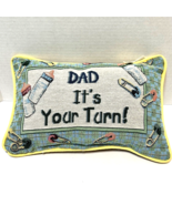Mom Its Your Turn Dad Its Your Turn Plush Stuffed Tapestry Throw Pillow ... - £17.59 GBP
