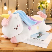 Lying Unicorn Plush Toy Soft Stuffed Unicorn Soft Dolls Animal Horse Toys Childr - £18.27 GBP