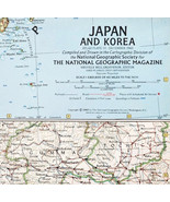 1960 Japan And Korea Map National Geographic  China USSR Vintage 24.5 x ... - $27.73 CAD
