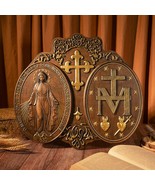 Christian Miraculous Medal of the Immaculate Conception Wall Wood Decor - €61,23 EUR+