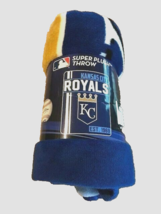 Kansas City Royals MLB Official Merch Team Gear Plush Blanket Throw New - $18.99