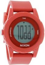NEW Nixon Unisex A326200 Red &quot;Genie&quot; Watch - £47.92 GBP