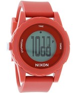 NEW Nixon Unisex A326200 Red &quot;Genie&quot; Watch - £48.15 GBP