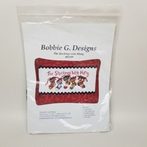 Boobie G DesignsTHE STOCKINGS WERE HUNG Red Ribbon Cross Stitch Kit MS109 - £15.28 GBP