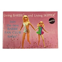 Barbie Living Barbie And Living Skipper Fan Club Booklet 1970 - £8.05 GBP