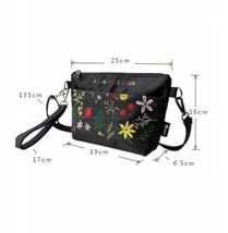 Flower Princess Summer Small Bag For Women Embroidery Nylon Small Crossbody Mess - £29.25 GBP