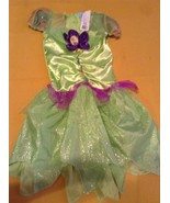 Tinkerbell Costume Size XS 3T 4T Disney Fairies dress green girls - £12.51 GBP