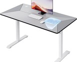 Home Office Height Adjustable Standing Desk (Grey, 55 * 28 inch) - $407.99