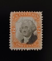 1871 2c U.S. Internal Revenue, George Washington, Orange &amp; Black, Scott ... - $2.77 CAD