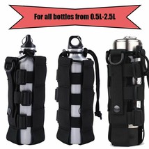 Outdoor Water Bottle Pouch 0.5l-2.5l Adjustable Military Canteen Cover Camping - £14.57 GBP