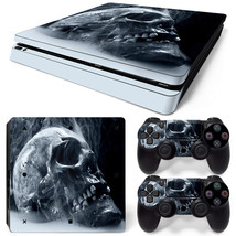 For PS4 Slim Skin Console &amp; 2 Controllers Skulls Vinyl Decal Wrap - $13.97