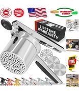 15oz Heavy-Duty Stainless Steel Potato Ricer with 3 Discs &amp; Silicone Handle - $1,070.68 MXN