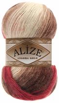 20% Wool 80% Acrylic Soft Yarn Alize Angora Gold Batik Thread Crochet Lace Hand  - £23.80 GBP