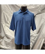 Ping Collection Polo Shirt Blue Short Sleeve Size M Dry Fiber Dynamics golf - £16.74 GBP
