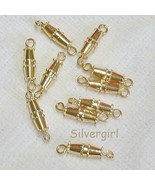 Silver Plate - Gold Plate Jewelry Supply Clasps Toggle Screw Push Type - $3.97 CAD+