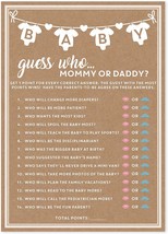 Baby Shower Games for Girl or Boy 50 pcs Mommy or Daddy Guess Who Game F... - $34.99