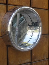 NauticalMart Vintage Aviator Cowling Mirror - Spitfire Wall Mount (18&quot;) - £560.10 GBP