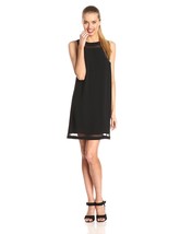New Womens Kensie M Dress Beautiful Black Sleeveless Silky NWT Sheer Sil... - $99.00